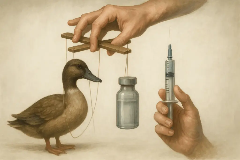 vaccination ARN messager des canards, encore une manipulation de plus