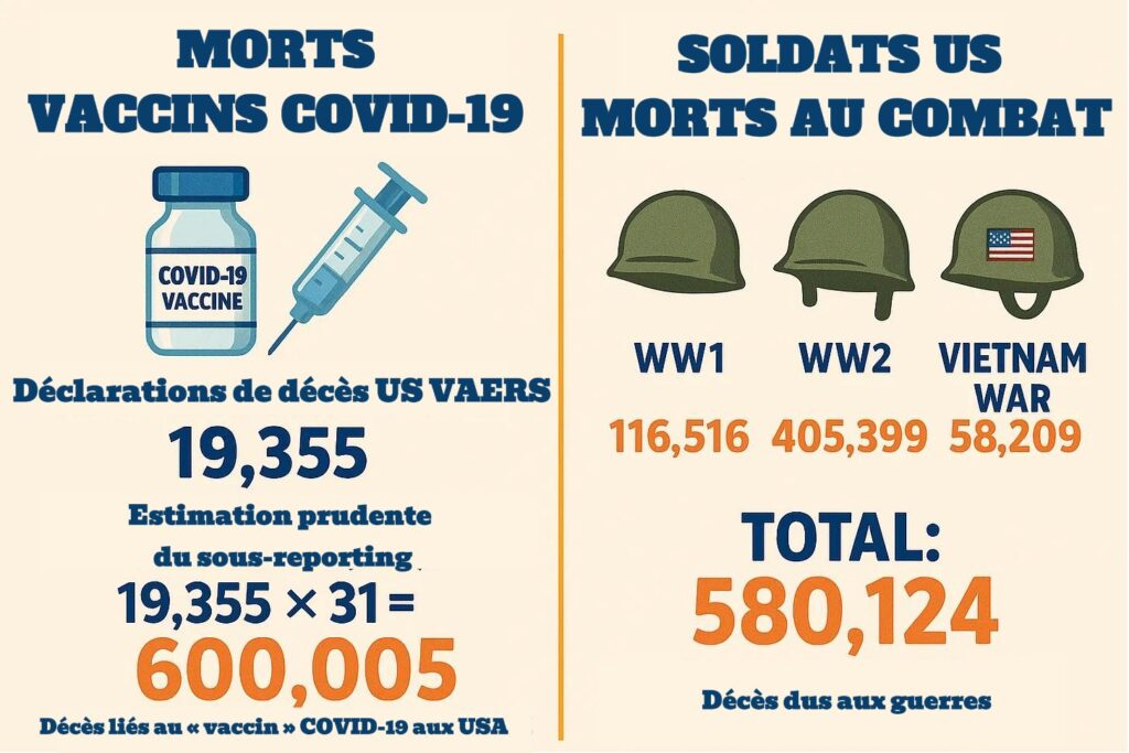 vaccins ARNm mortalité USA