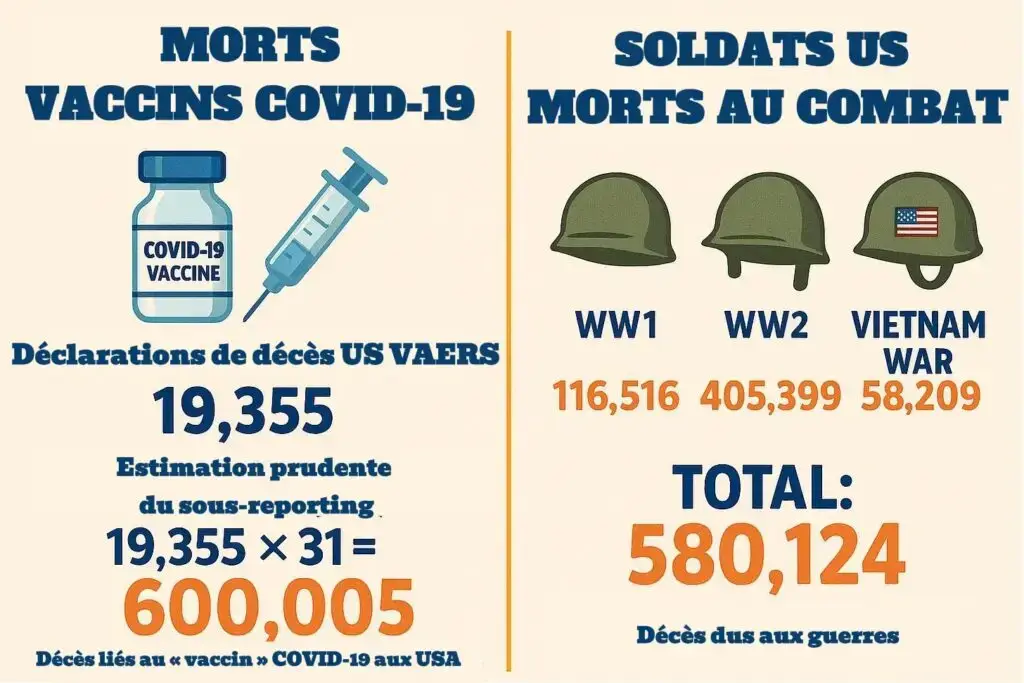 vaccins ARNm mortalité USA