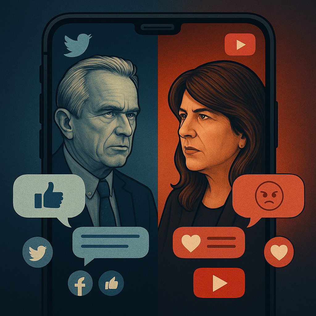 Conflit RFK Jr Naomi Wolf sur les réseaux