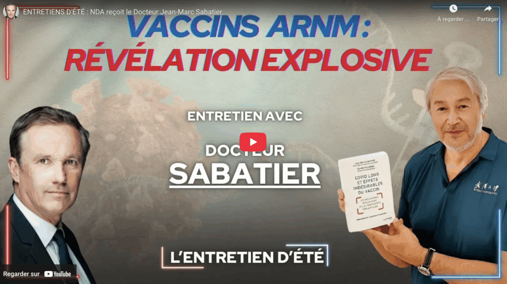 Vaccins à ARN messager: Dr Sabatier alerte