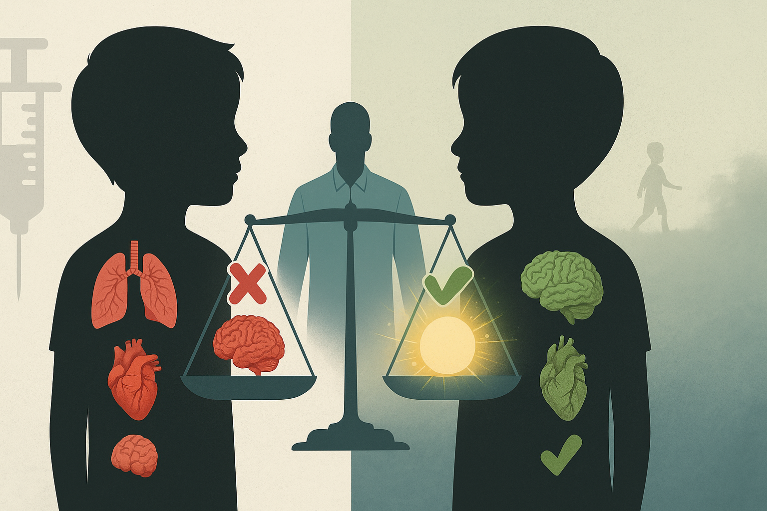 Enfants vaccinés vs non vaccinés