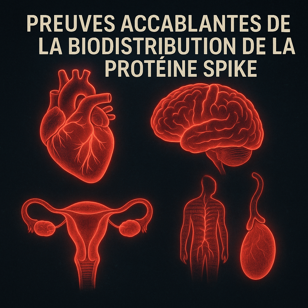 Preuves accablantes de la biodistribution de la protéine spike