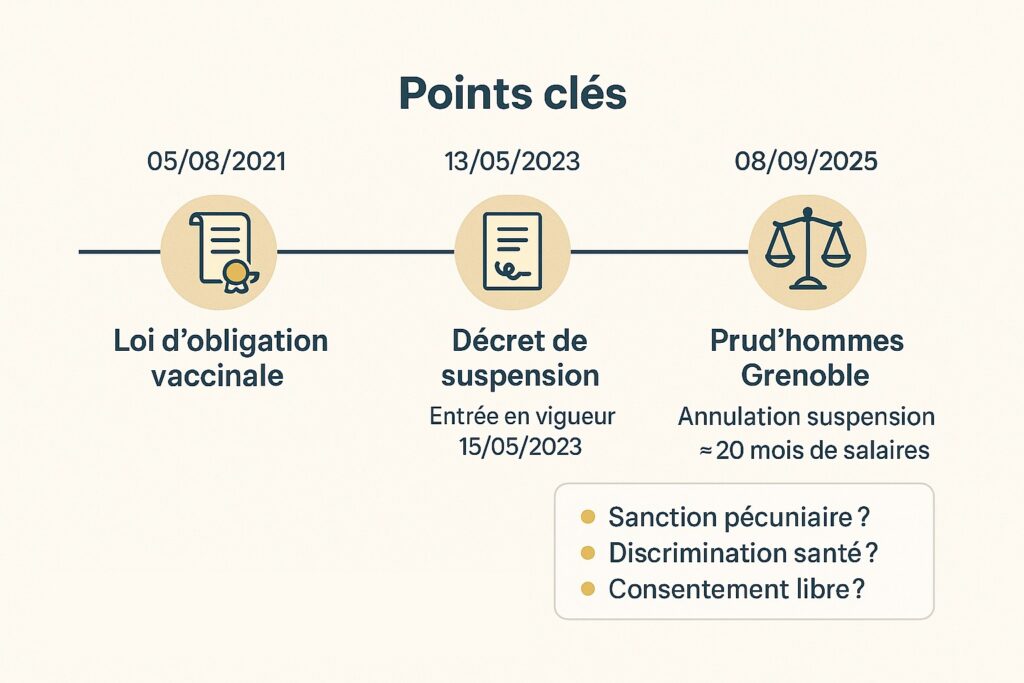 Suspension soignants illégale
