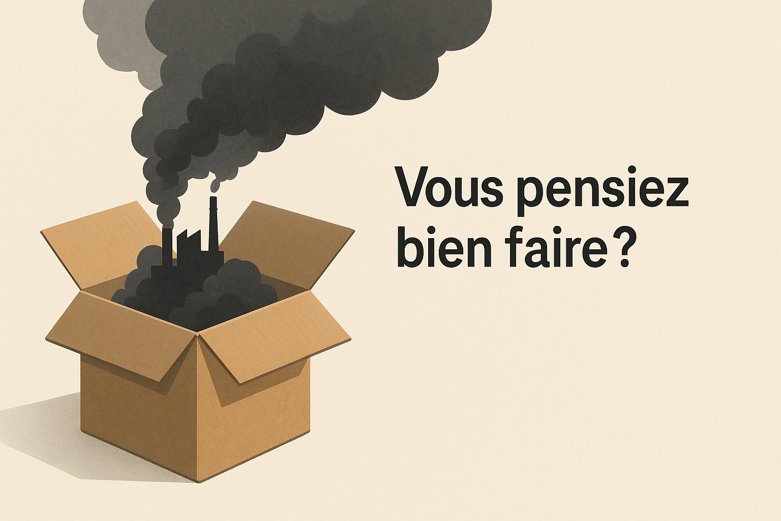 Pollution emballages carton