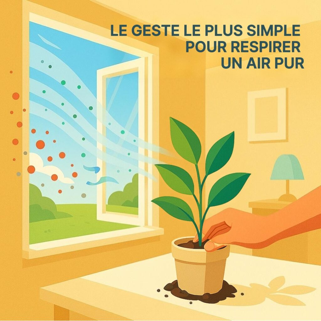 Pollution intérieure de votre maison: aérer!