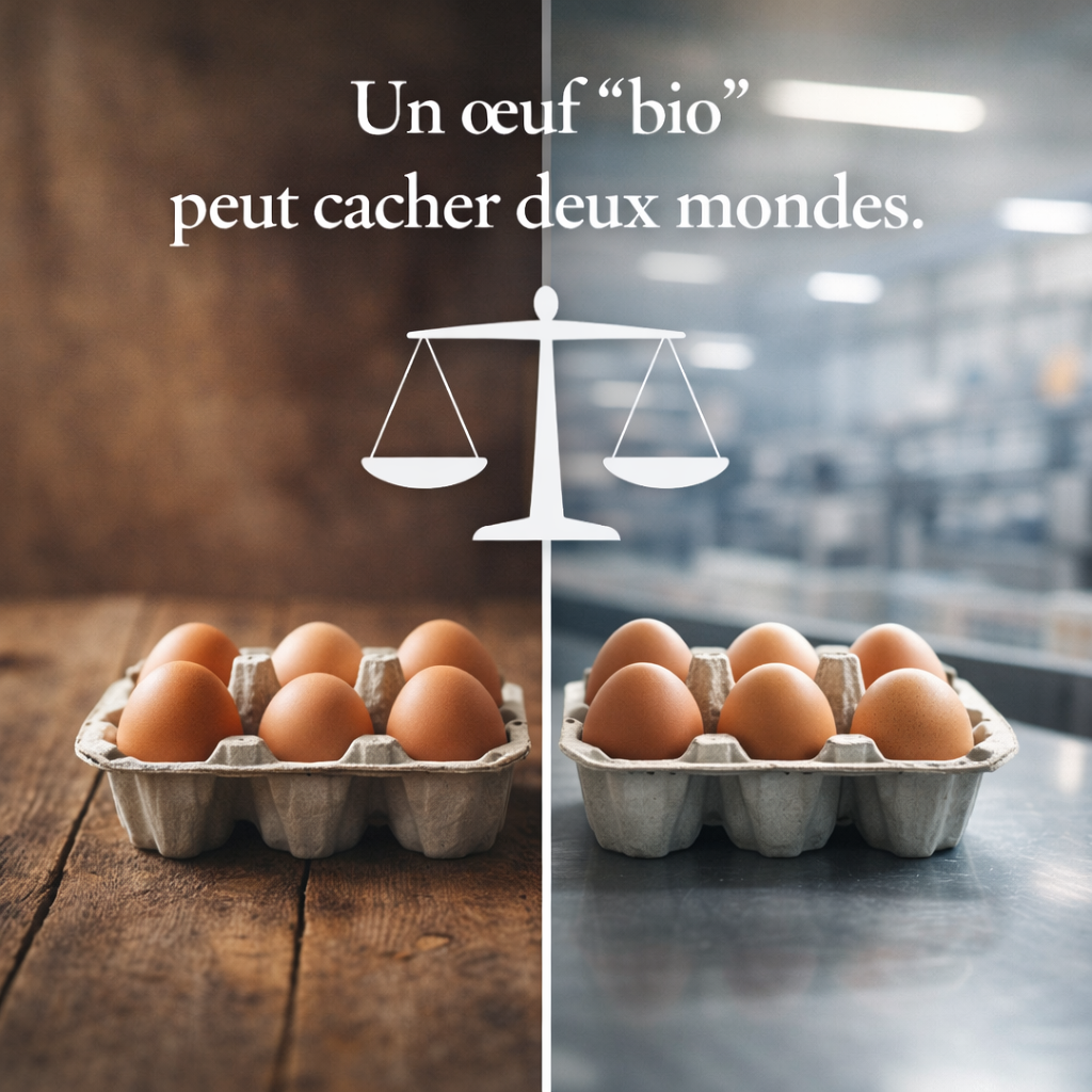 Alimentation et santé: un oeuf bio peut cacher 2 mondes