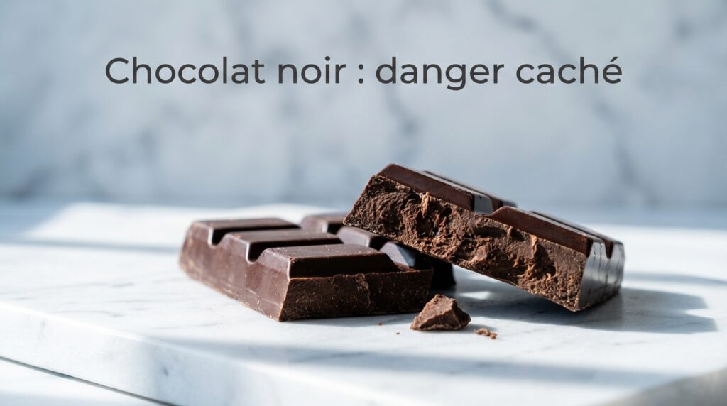 cadmium dans le cacao, chocolat noir danger, métaux lourds chocolat, toxicité cadmium, contamination chocolat bio, métaux lourds chocolat noir