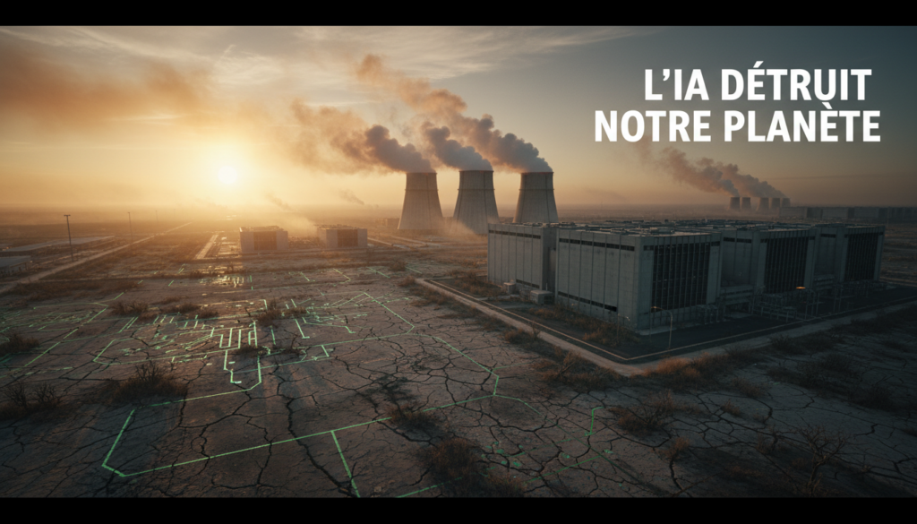 consommation énergétique IA, empreinte carbone intelligence artificielle, data centers pollution, déchets électroniques IA, obsolescence matériel informatique
