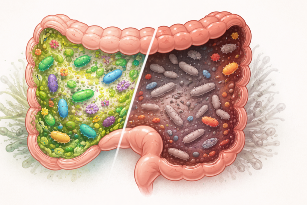 Microbiote déséquilibré symptômes