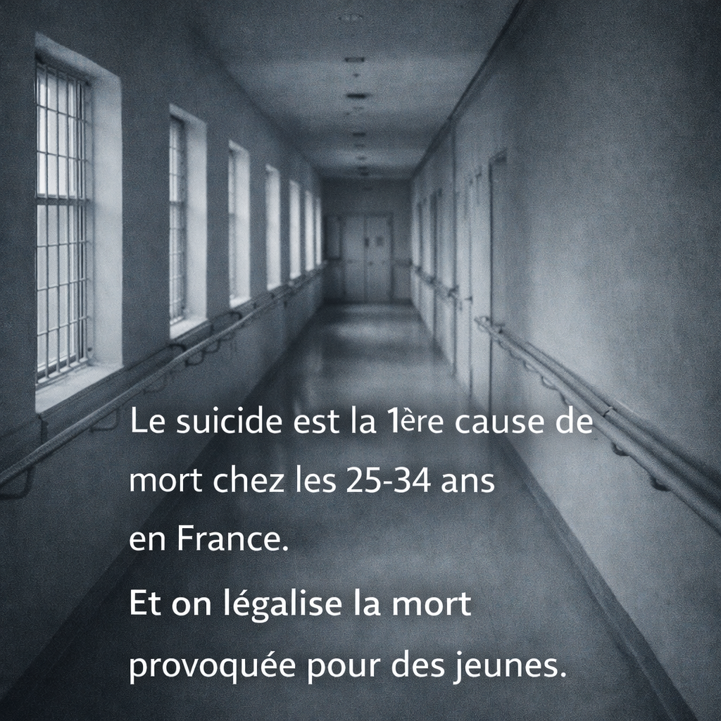 Beaucoup se suicident et on veut légaliser la mort assistée.