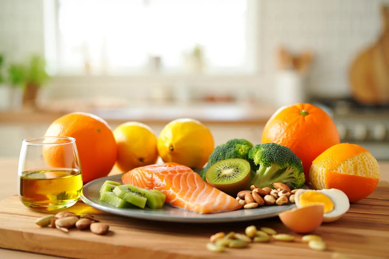 Aliments riches en vitamines et minéraux pour l'immunité