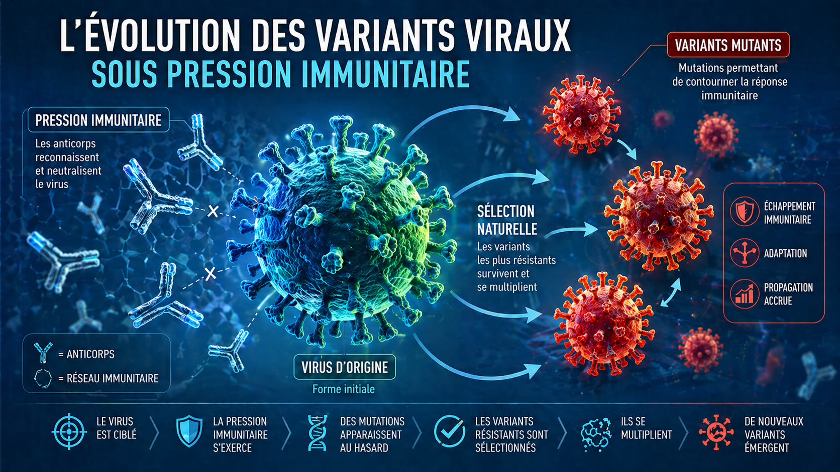 Evolution variants Covid