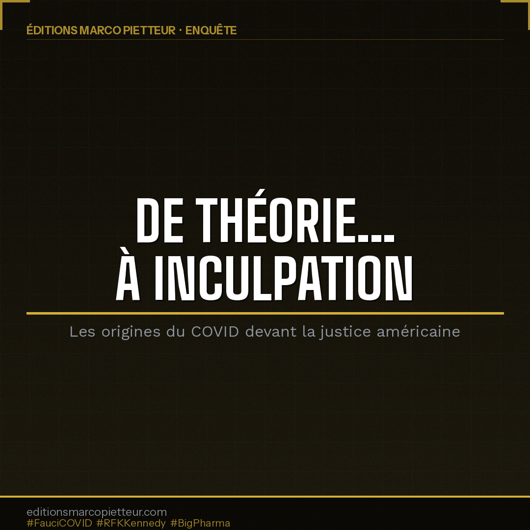 Des origines du COVID: de la théorie a l'inculpation, RFK Kennedy Fauci Big Pharma