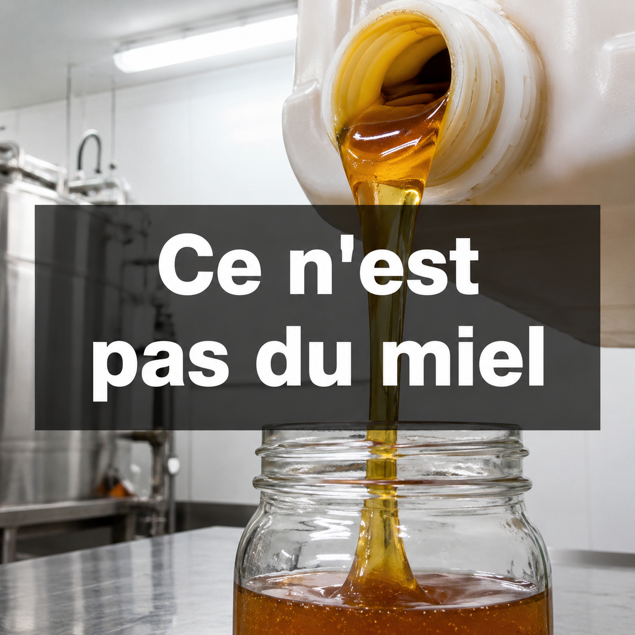Sirop industriel présenté comme du miel - détecter le faux miel industriel dans vos rayons