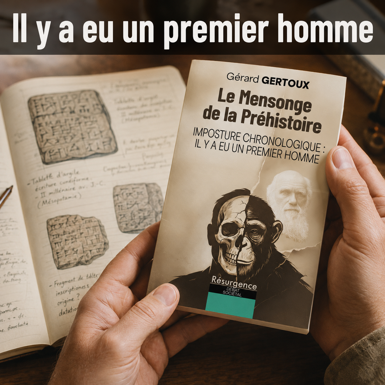 Couverture du livre Le Mensonge de la Préhistoire, Gérard Gertoux