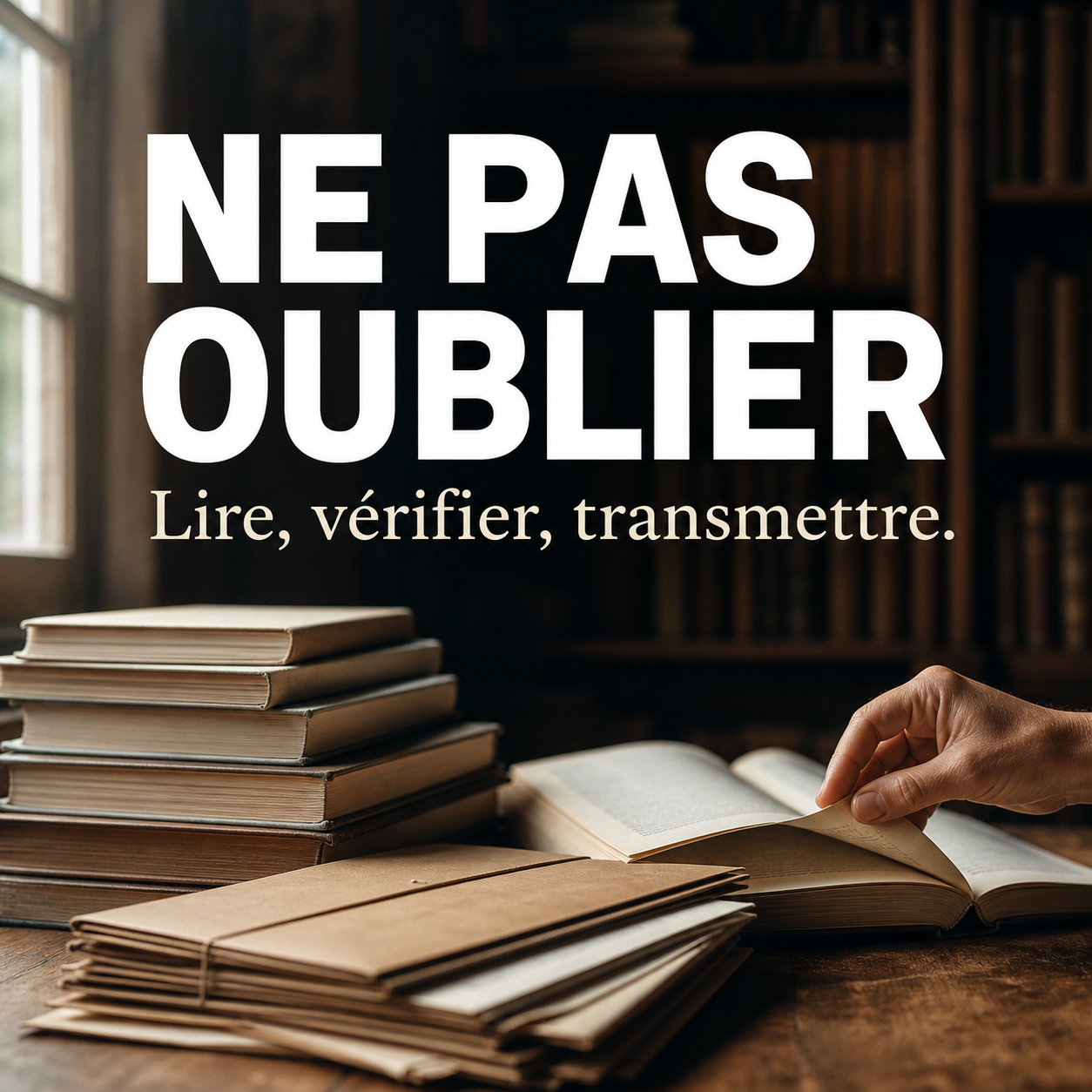 Ne pas oublier, lire vérifier transmettre