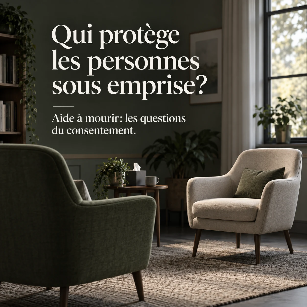 Qui protège les personnes sous emprise? Aide à mourir: les questions du consentement.