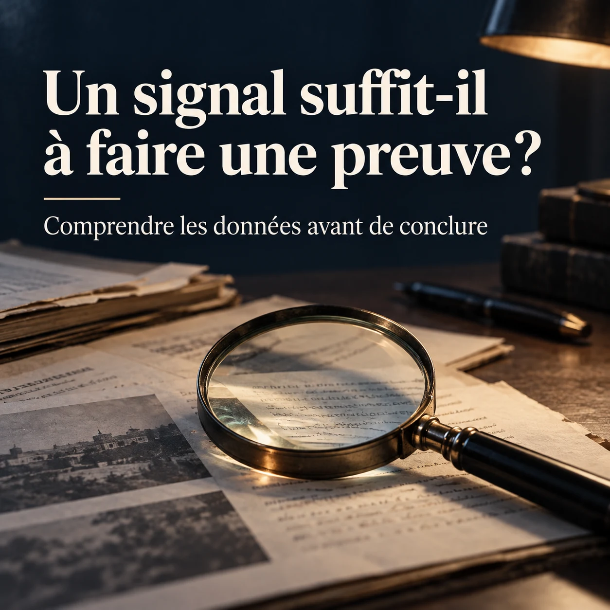 Loupe sur des documents: Un signal suffit-il à faire une preuve?