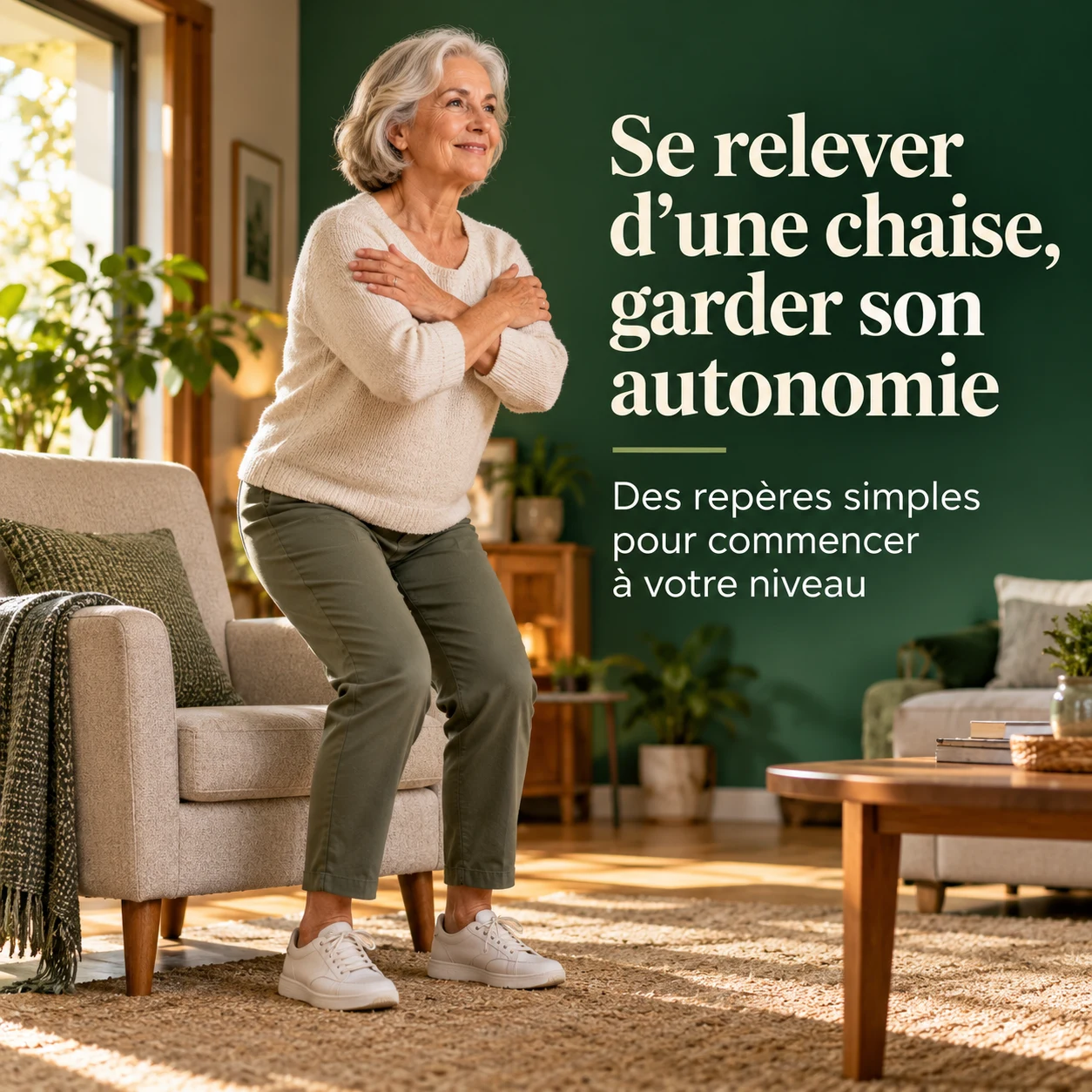 Se relever d’une chaise, garder son autonomie: des repères pour commencer à votre niveau
